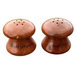 🏔️ Vintage Royal Gorge Colorado Wooden Salt & Pepper Souvenir Rustic Retro